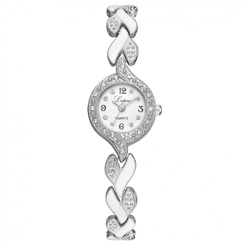 Жіночий годинник Lupai silver+white