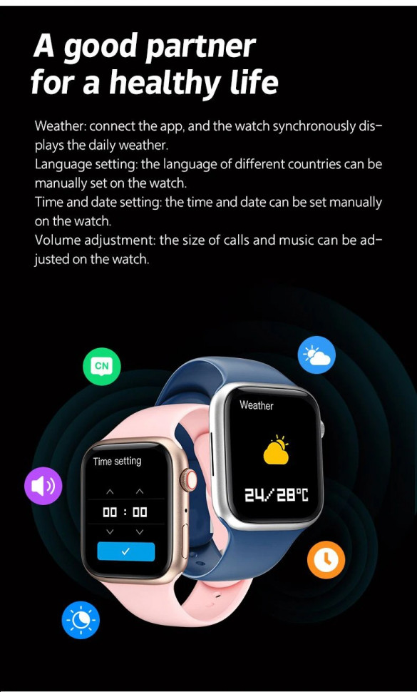 Смарт-годинник Smart Device 77 black  