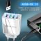 Зарядний пристрій 4xUSB Quick Charge 3.1A 45W Maх