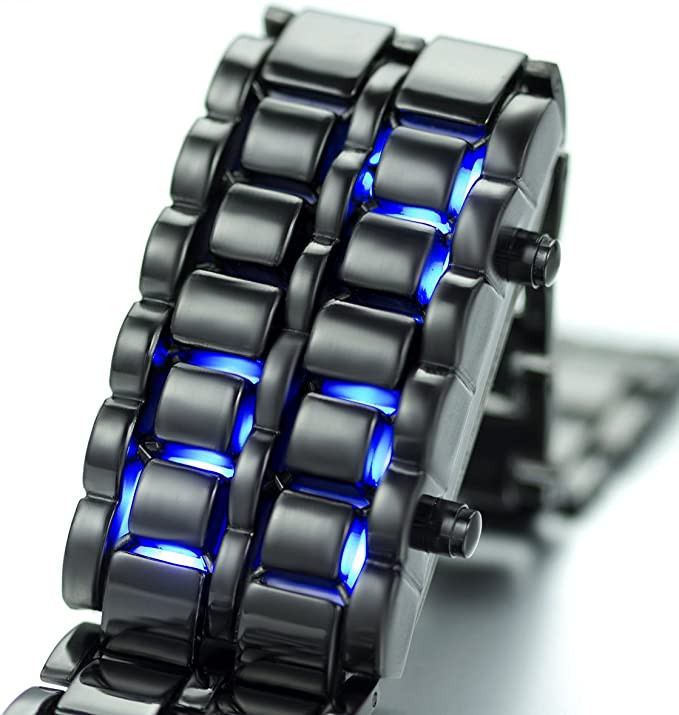 Чоловічий годинник black+blue №01194 