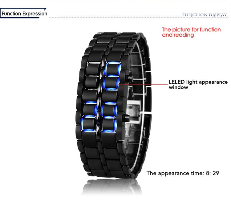 Чоловічий годинник black+blue №01194 