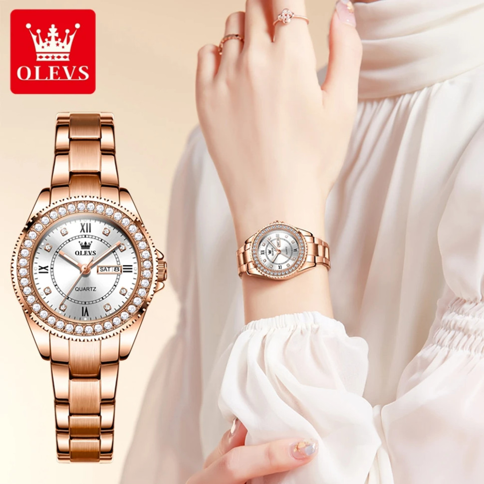 Жіночий годинник OLEVS gold