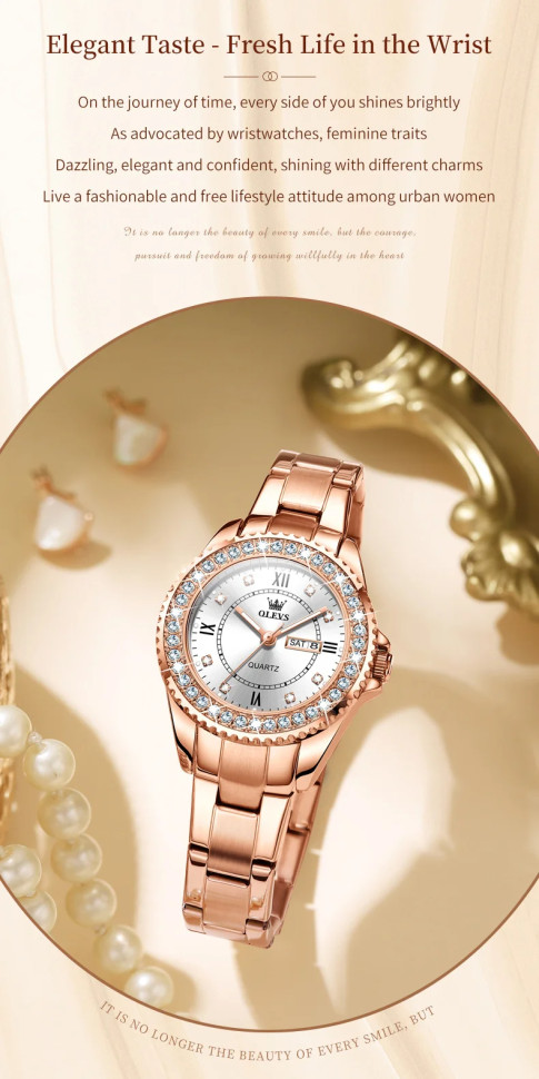 Жіночий годинник OLEVS gold