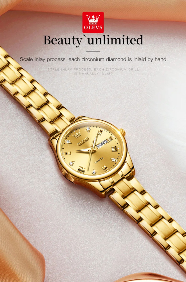 Жіночий годинник OLEVS gold 