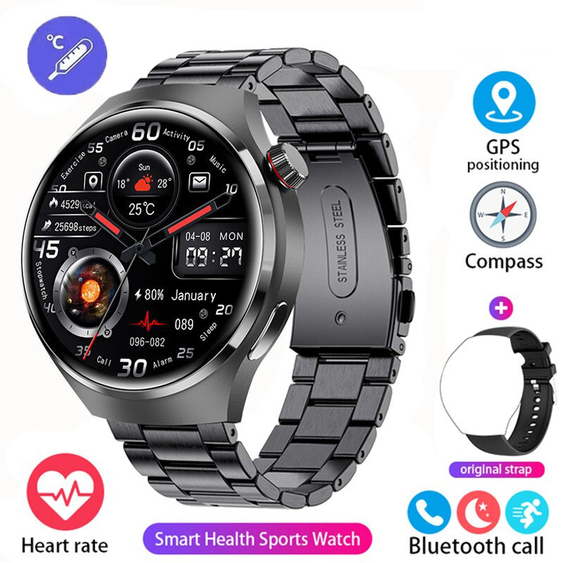 Смарт-годинник Smart Device 103 black steel, 2 ремінці