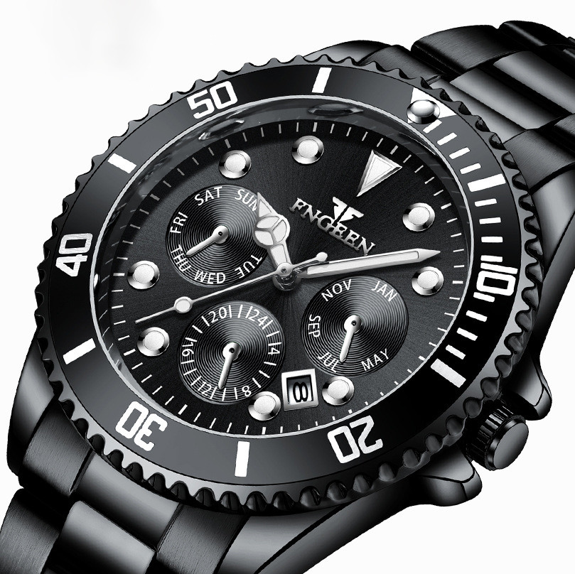 Чоловічий годинник FNGEEN black