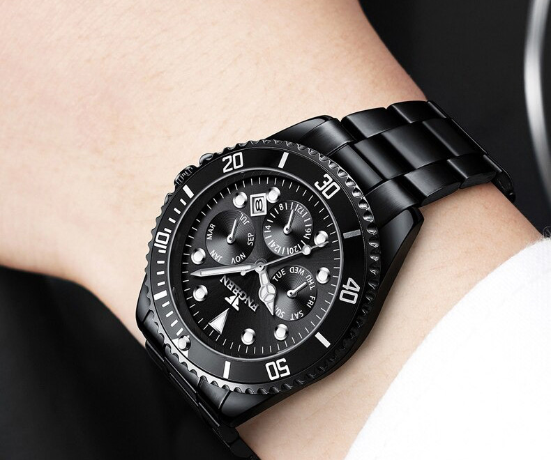 Чоловічий годинник FNGEEN black