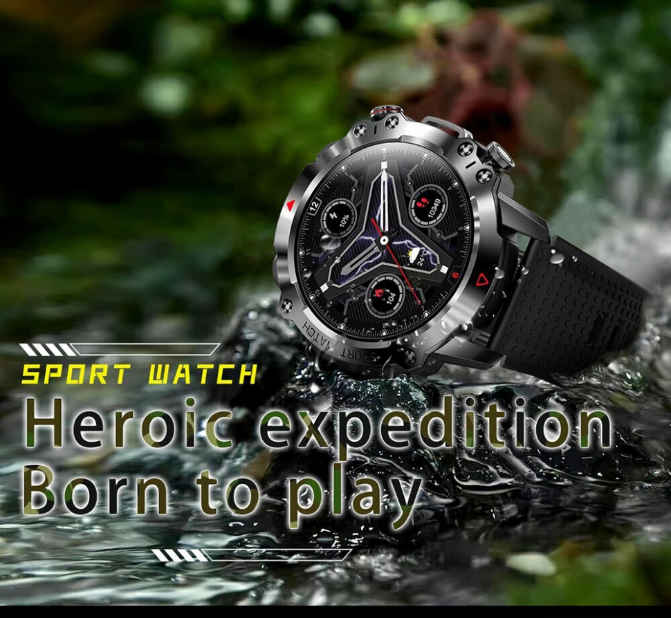 Смарт-годинник протиударний Smart Device 104 black