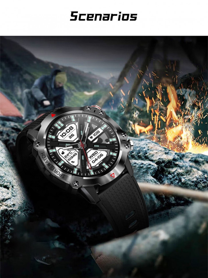 Смарт-годинник протиударний Smart Device 104 black