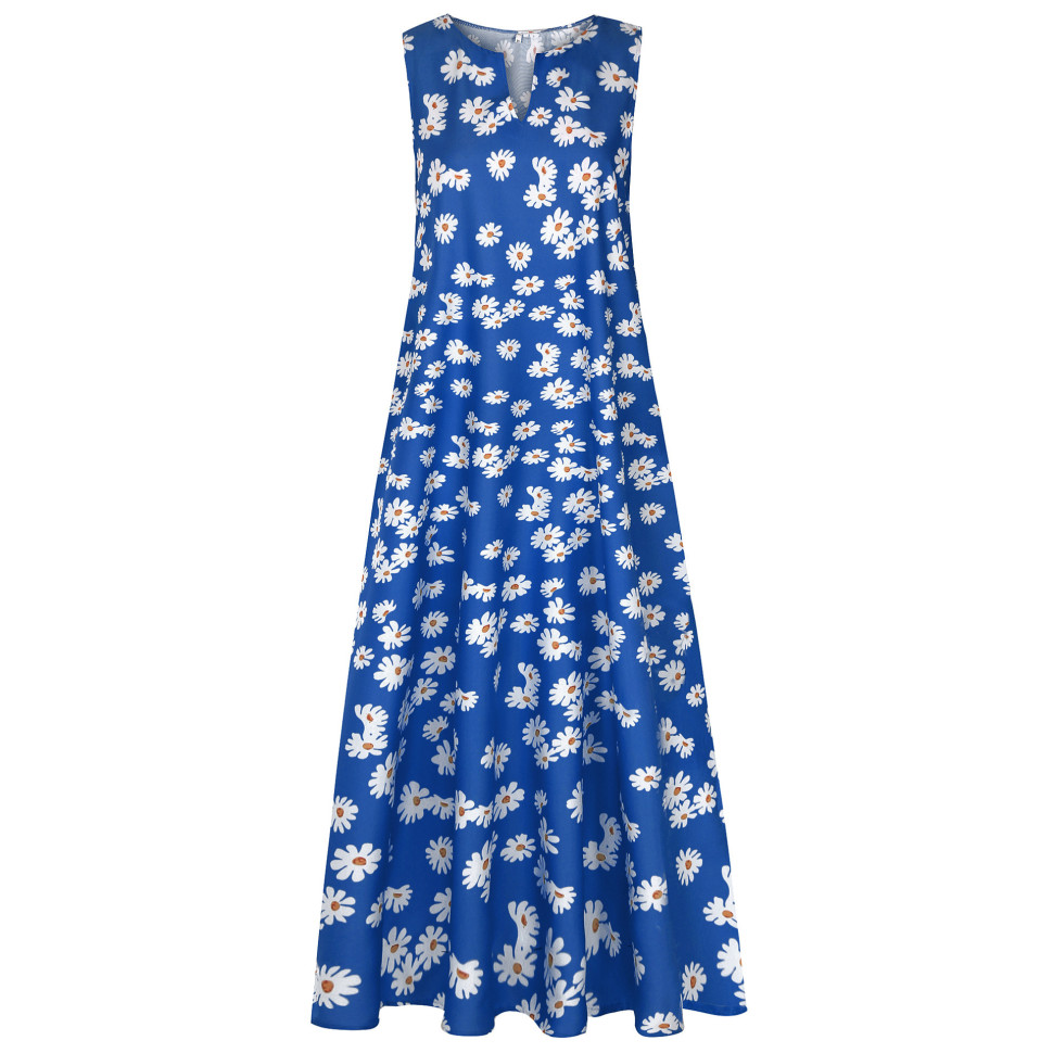 Плаття "Wallot" dark-blue+ flowers 