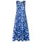 Плаття "Wallot" dark-blue+ flowers 