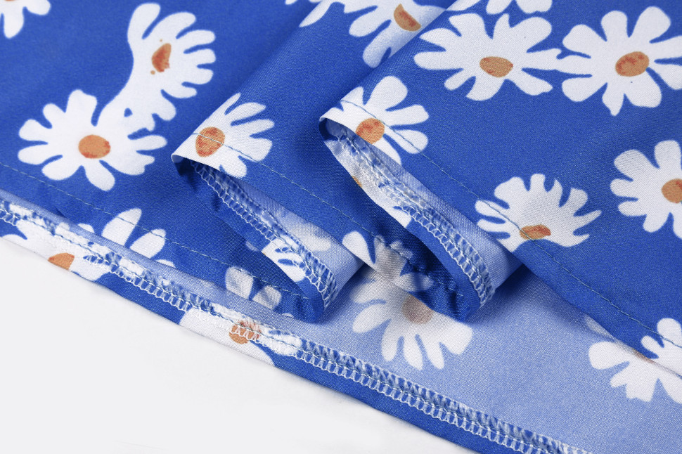 Плаття "Wallot" dark-blue+ flowers 
