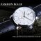 Чоловічий годинник механічний Forsining white + silver