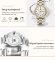 Жіночий годинник OLEVS silver + gold 