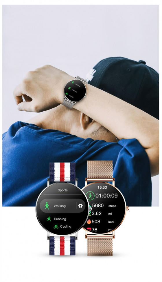Смарт-годинник ультратонкий Smart Device 108 gold