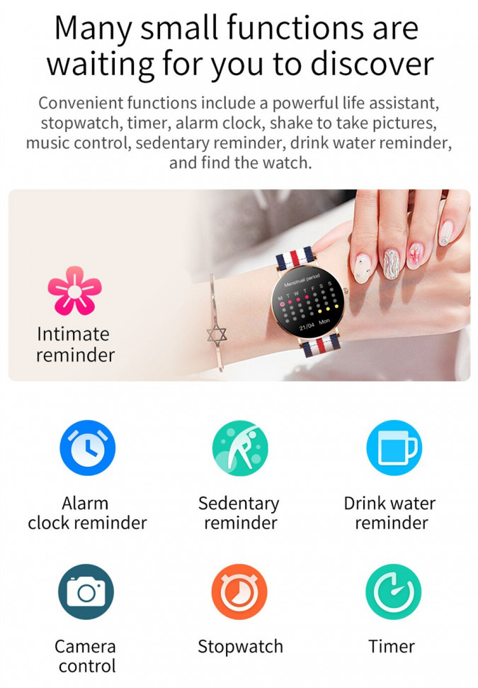 Смарт-годинник ультратонкий Smart Device 108 gold