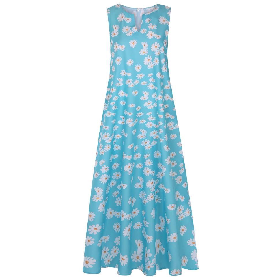Плаття "Wallot" blue+ flowers