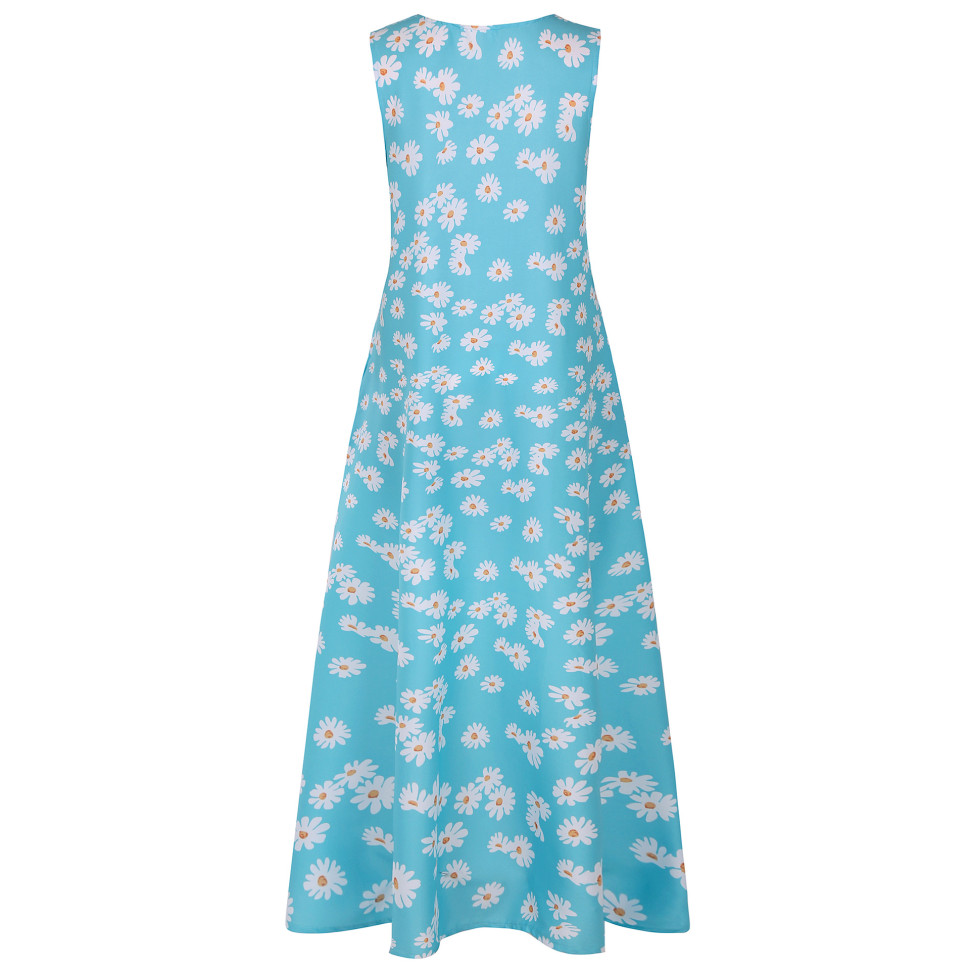 Плаття "Wallot" blue+ flowers