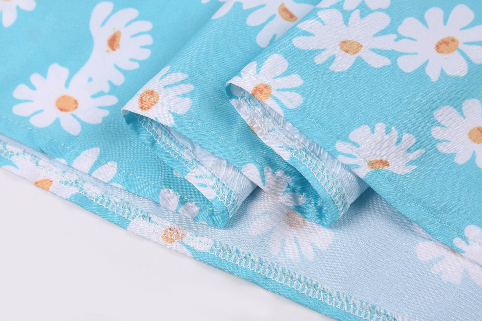 Плаття "Wallot" blue+ flowers