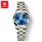 Жіночий годинник OLEVS silver + blue