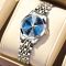 Жіночий годинник OLEVS silver + blue