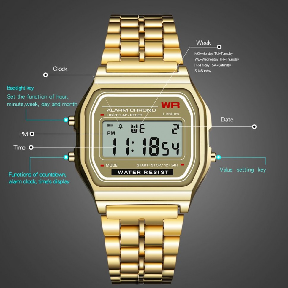 Годинник gold №01027 