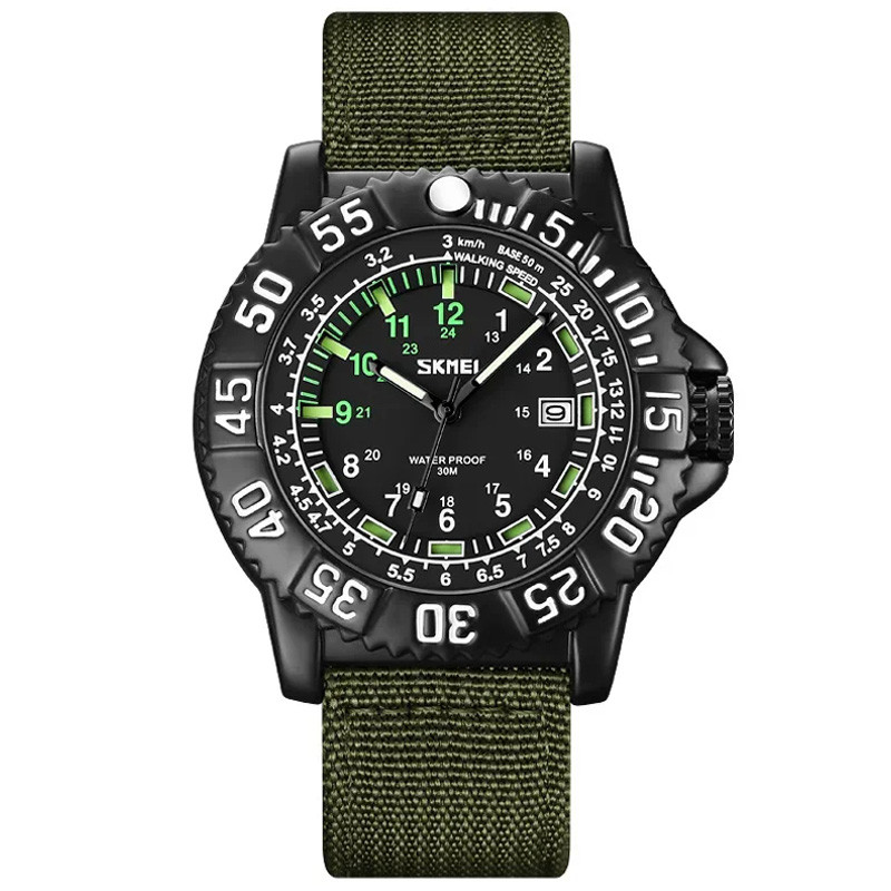 Чоловічий годинник Skmei army green