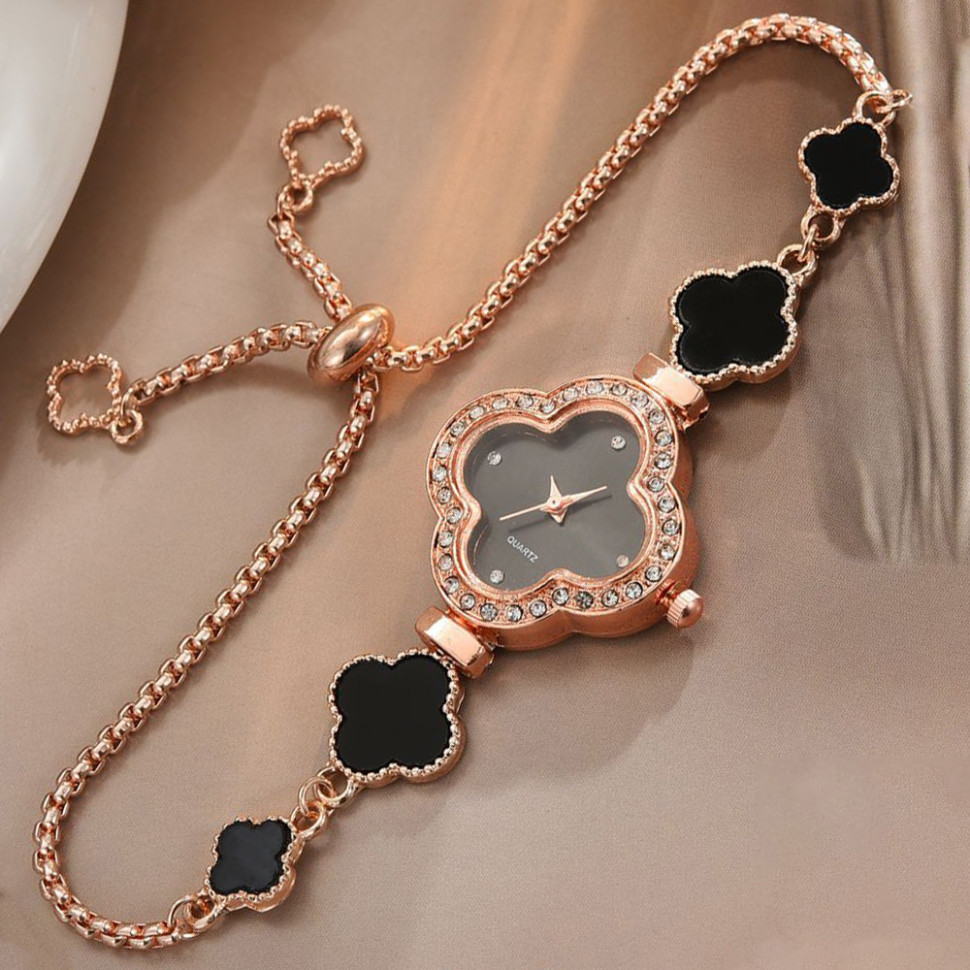 Жіночий годинник №4254 gold+black 