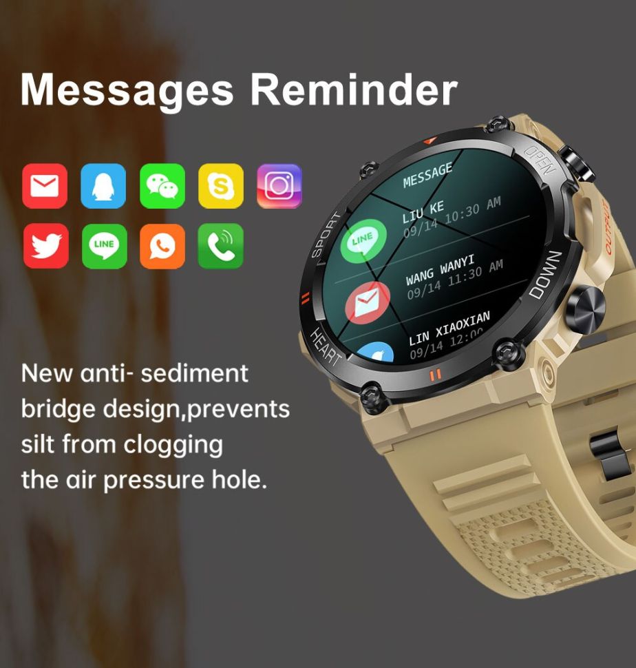 Смарт-годинник протиударний Smart Device 102 Army Green