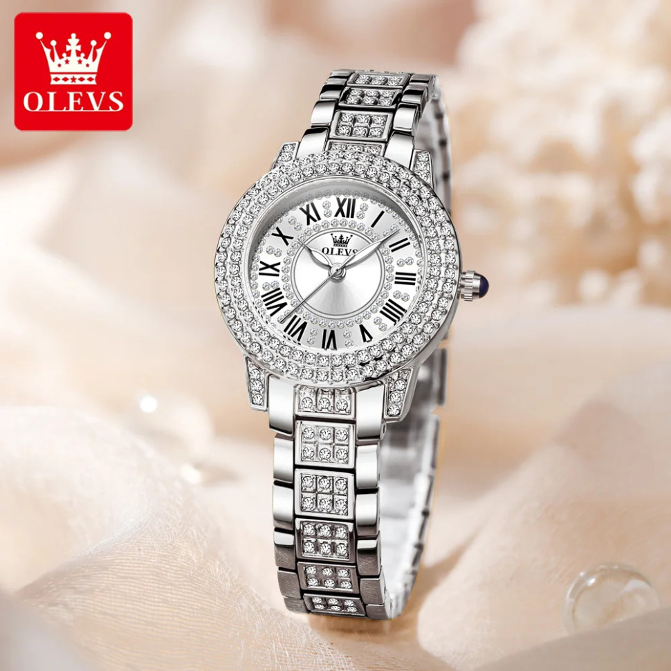 Жіночий годинник OLEVS silver 