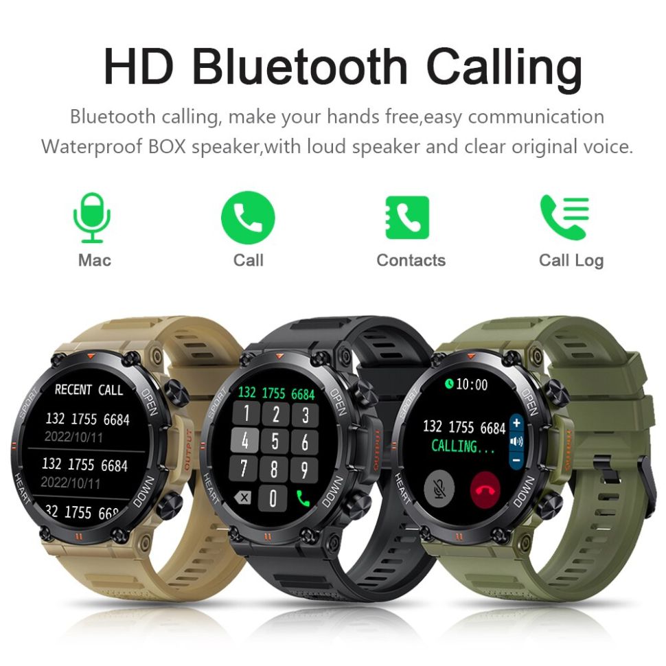 Смарт-годинник протиударний Smart Device 102 black steel