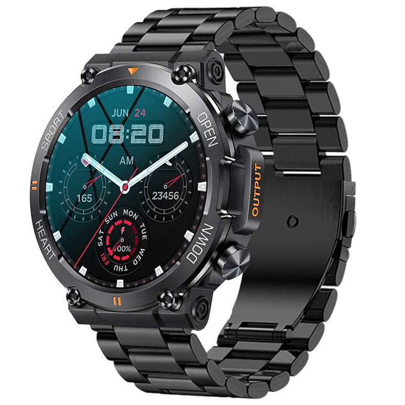 Смарт-годинник протиударний Smart Device 102 black steel