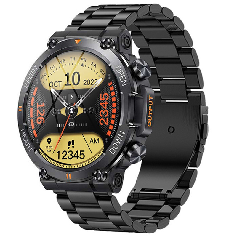 Смарт-годинник протиударний Smart Device 102 black steel
