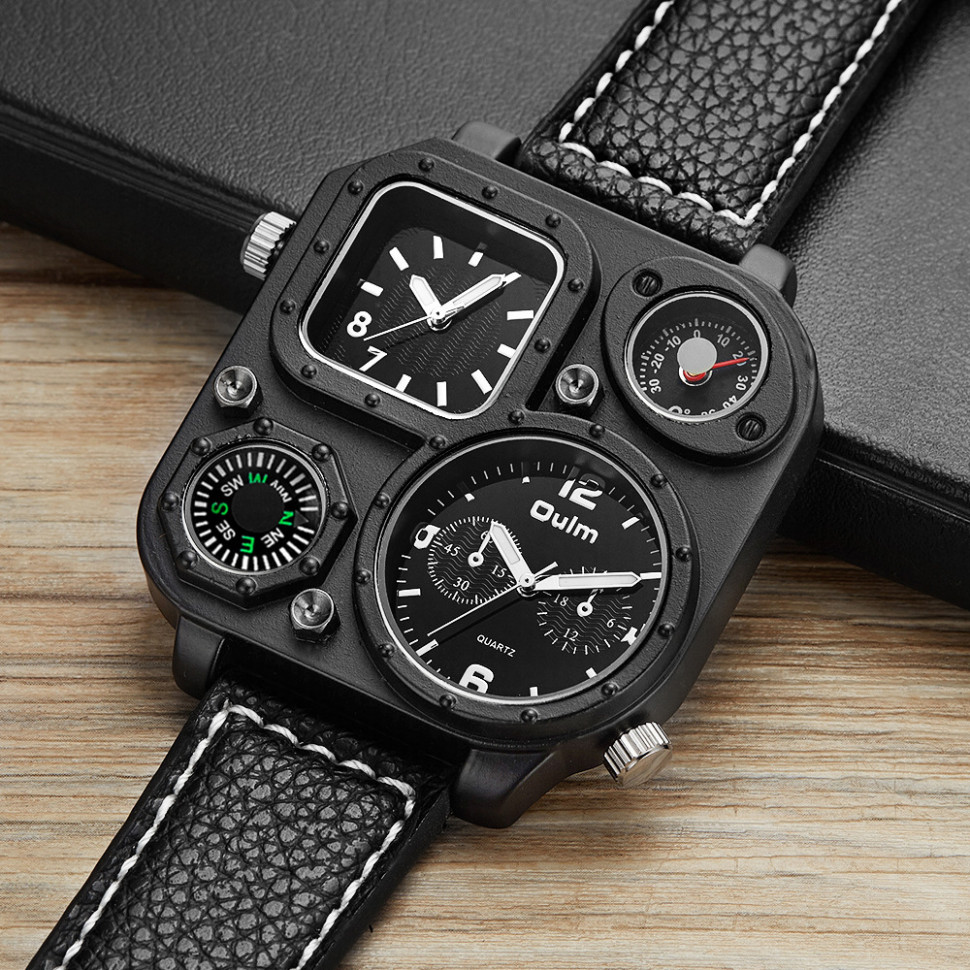 Чоловічий годинник Oulm black 