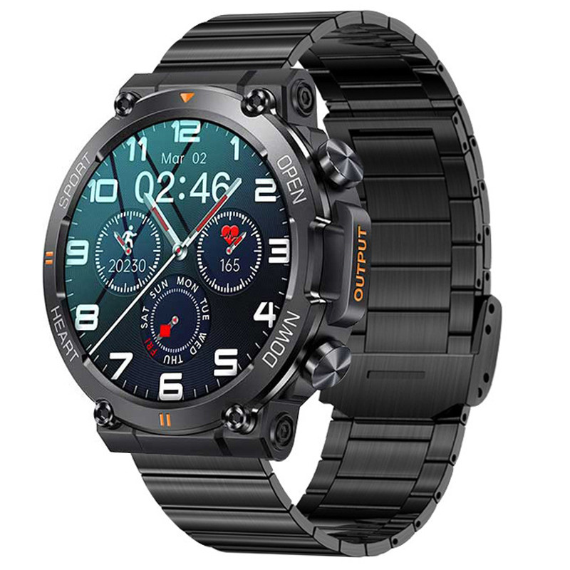 Смарт-годинник протиударний Smart Device 102 black steel 