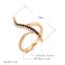 Каблучка позолочена з кристалами №139-108