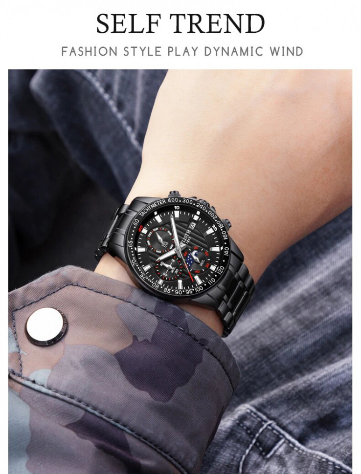 Чоловічий годинник WLISTH black