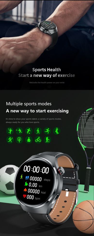 Смарт-годинник Smart Device 103 silver steel, 2 ремінці
