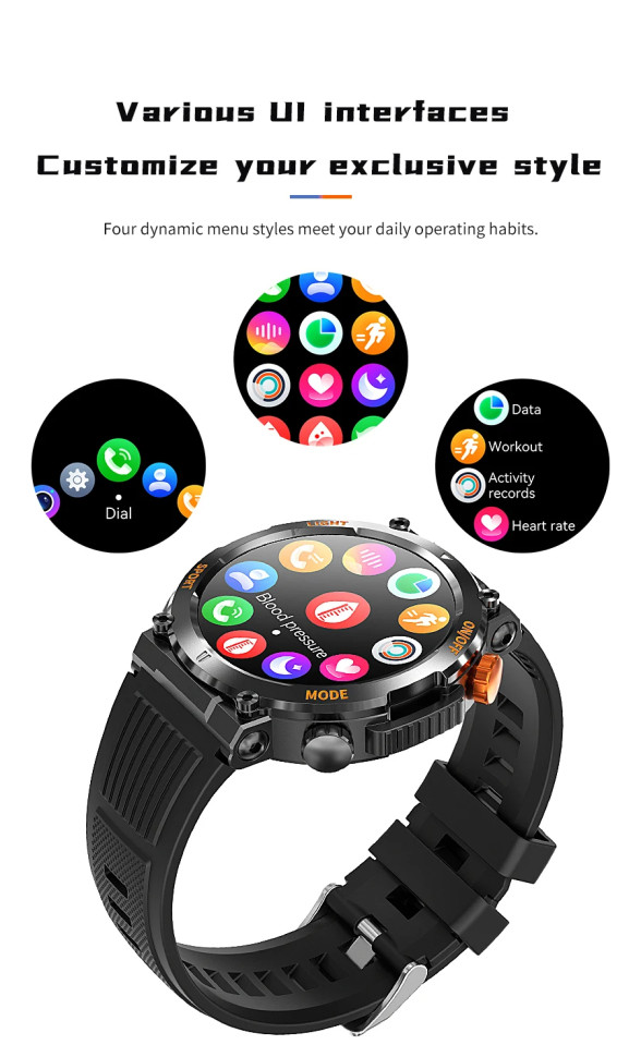 Смарт-годинник протиударний Smart Device 9 black 