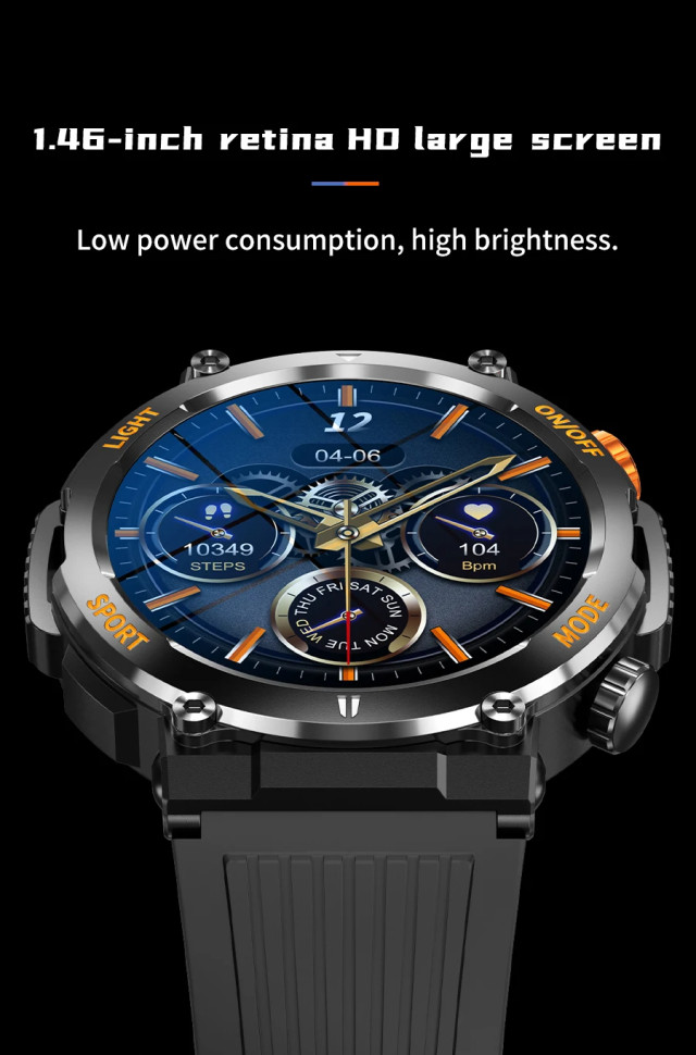 Смарт-годинник протиударний Smart Device 9 black 