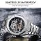 Чоловічий годинник механічний Forsining silver + black 