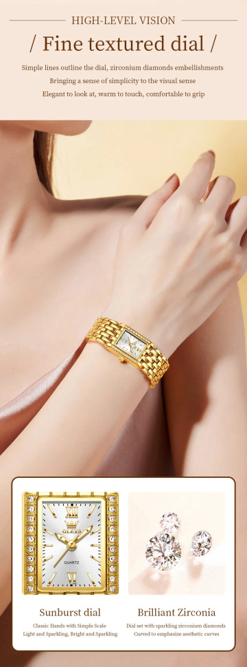 Жіночий годинник OLEVS gold 