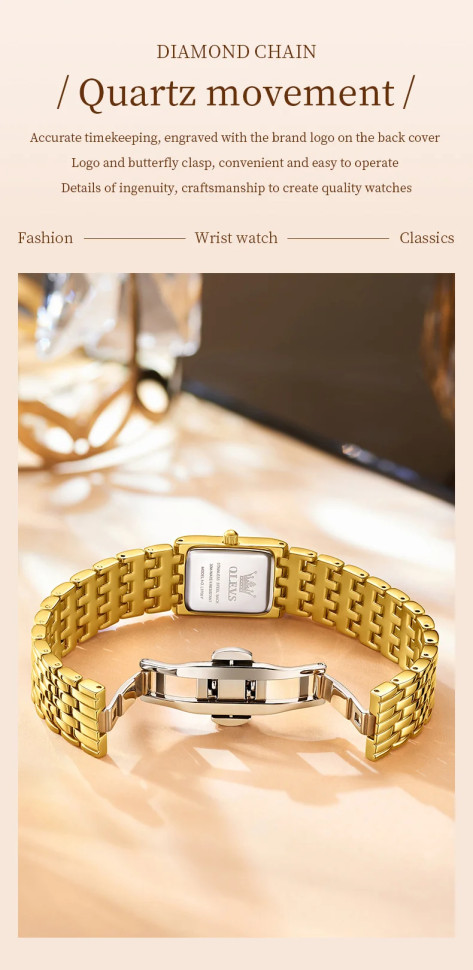 Жіночий годинник OLEVS gold 