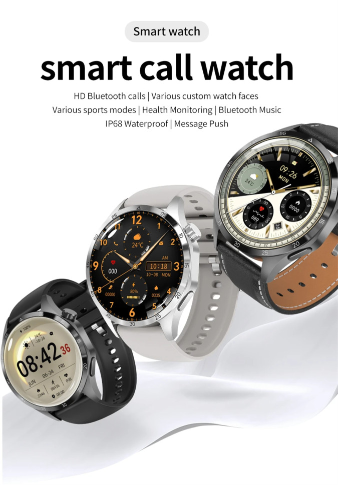 Смарт-годинник Smart Device 11 black steel, 2 ремінці