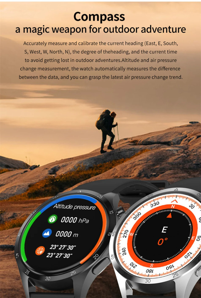 Смарт-годинник Smart Device 11 black steel, 2 ремінці