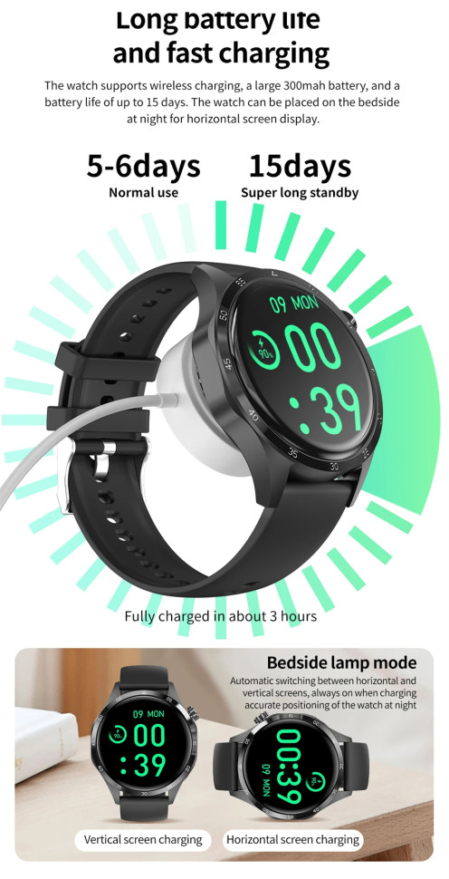 Смарт-годинник Smart Device 11 black steel, 2 ремінці