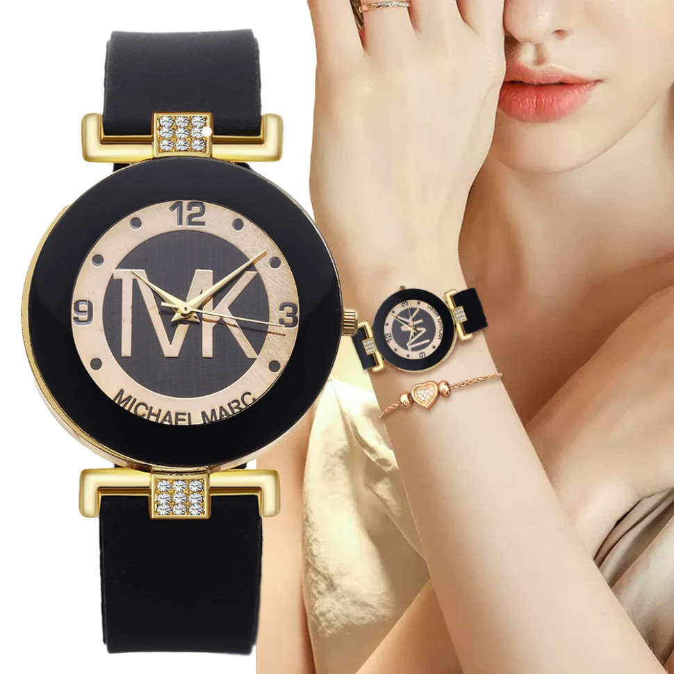 Жіночий годинник MK black