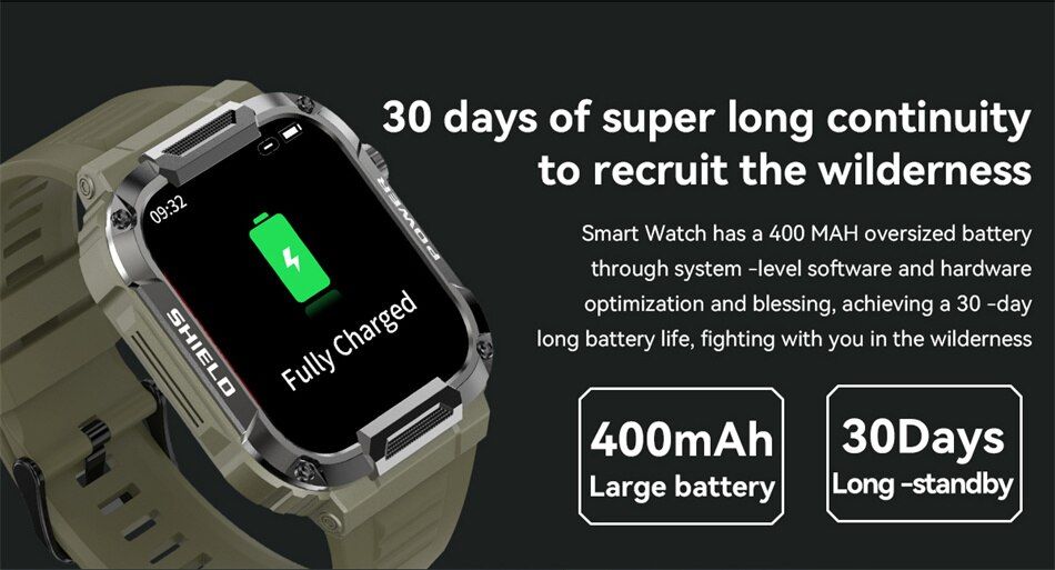 Смарт-годинник протиударний Smart Device 105 Army green