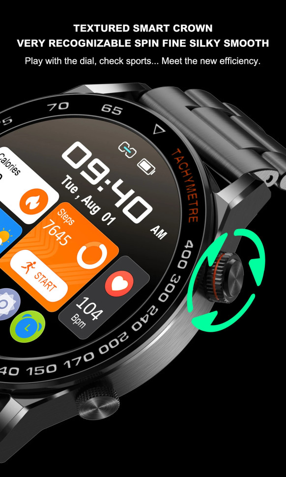 Смарт-годинник Smart Device 12 black, 2 ремінці