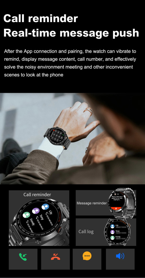 Смарт-годинник Smart Device 12 black, 2 ремінці